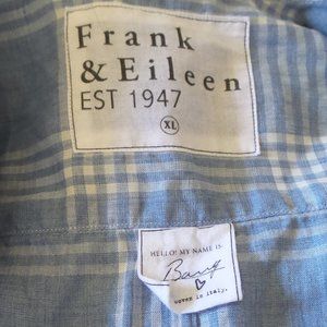 Frank&Eileen LInen Cotton Button Down shirt Size XL